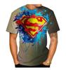 Summer Fashion Cool Superhero 3D Printed Men's T-Shirt Neutral Casual Retro Short Sleeve