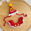 Pet Cross-dressing Hat Cat Birthday Set Puppy Dog McDonald's Waiter Dress Up Cute Scarf Hand-knitted