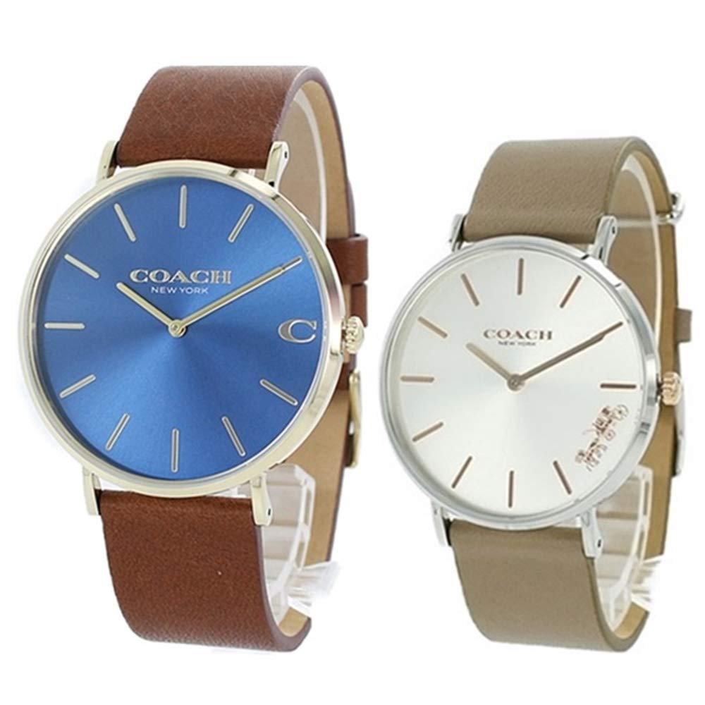 

COACH Pair Watch Storage Box Coach Brown Brown Beige Leather 1460247314503119 Watch [Coach] Men s Women s [Item]