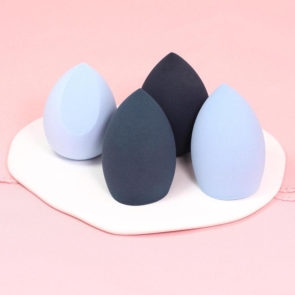 Patent Box 4-Piece Makeup Sponge Set - Cushion Puff, Makeup Eggs, Gourd, Water Drop, Slant Cut Puff