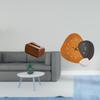 Multifunctional Rectangular Tissue Case Holder And Modern Decorative Wall Clock Organizer for