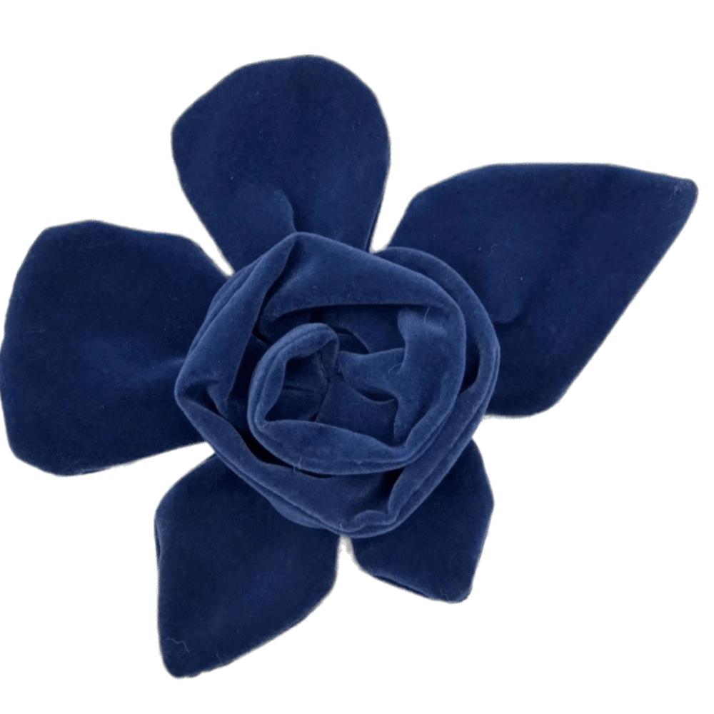 Handmade Cloth Art Corsage Velvet Fabric Fabric Withered Rose Brooch  Women s Jewelry Accessories синий
