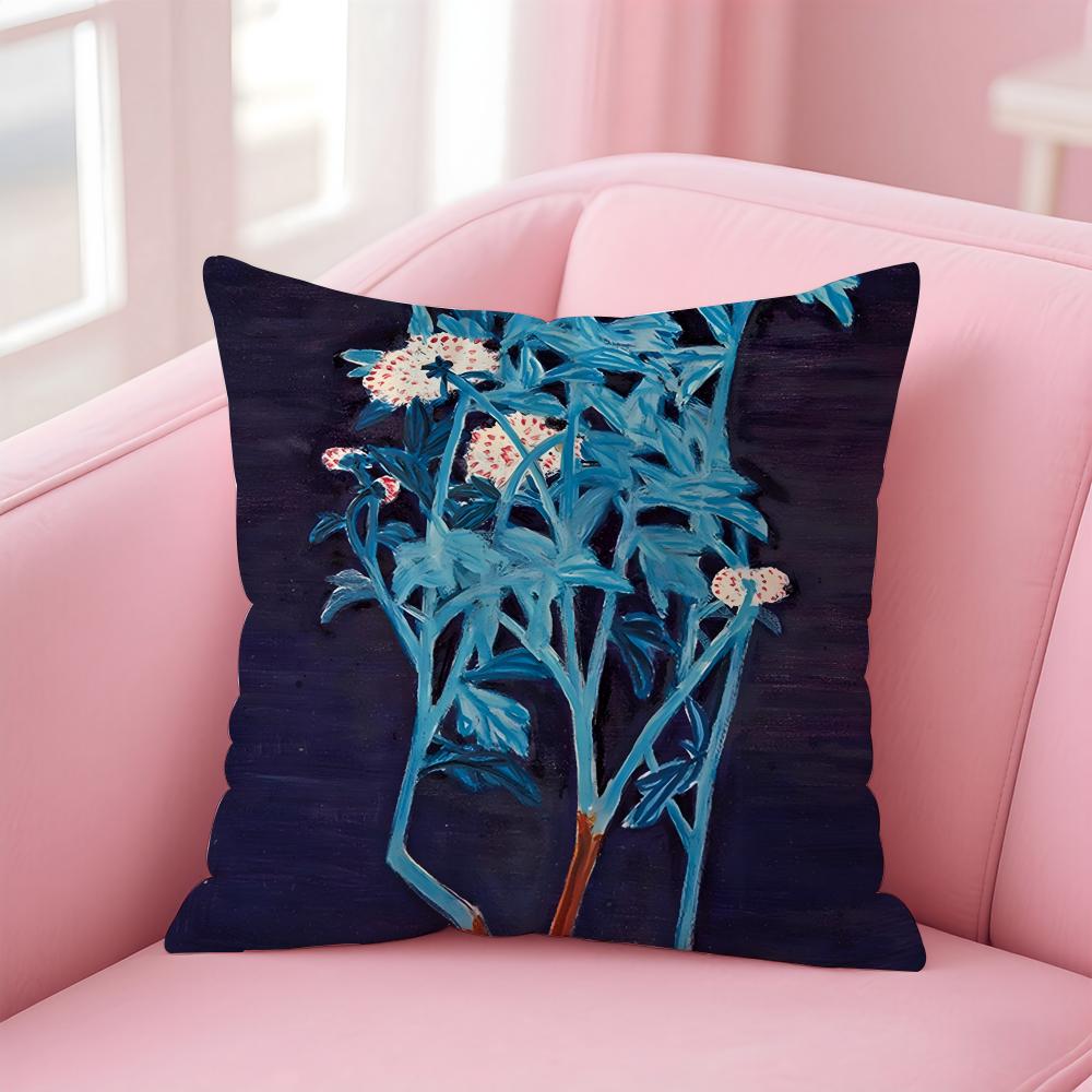 elegant shape ART SSanyu Cushion Cover Pillow Case Soft Skin Friendly Fabric Comfort  Concealed Zipper