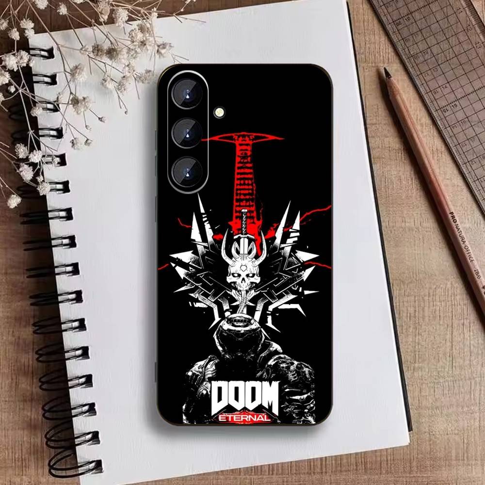 G-Game D-doom Phone Case For Samsung Galaxy A73,A21s,A22,A31,A52,A53,A71,A41Soft Black Shell