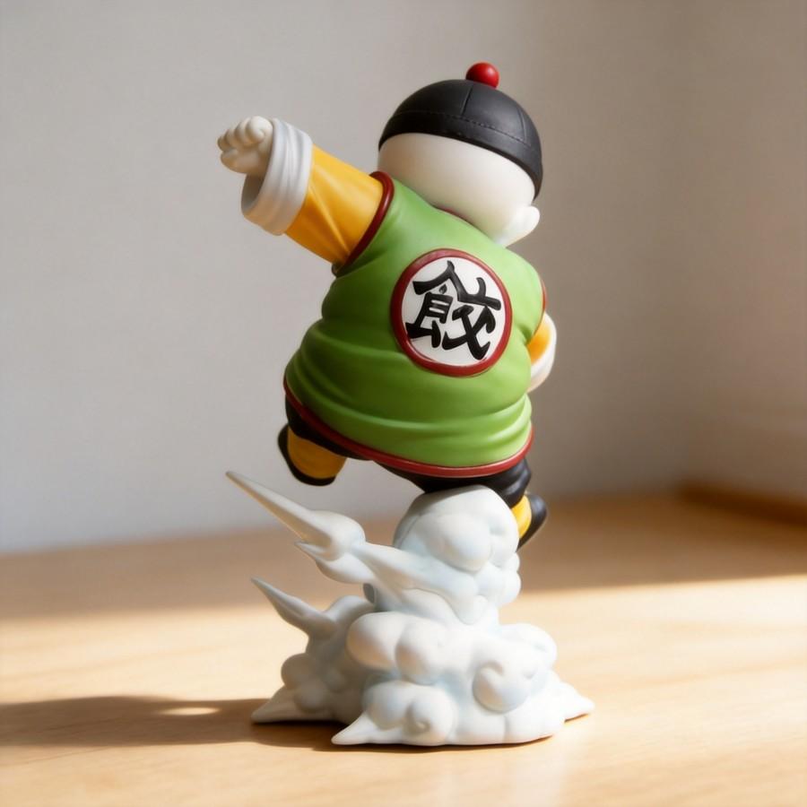 Dragon Ball Z Chiaotzu Figure - 17cm Anime Peripheral Model Desktop Ornament 2D Doll Statue Collection Toy Gift