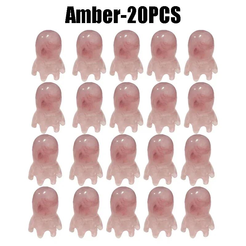 Resin Octopus Massage Comb Head Meridian Scraping Scalp Massage Brush Acupuncture SPA Gua Sha Massage Comb Fatigue Relief Massag