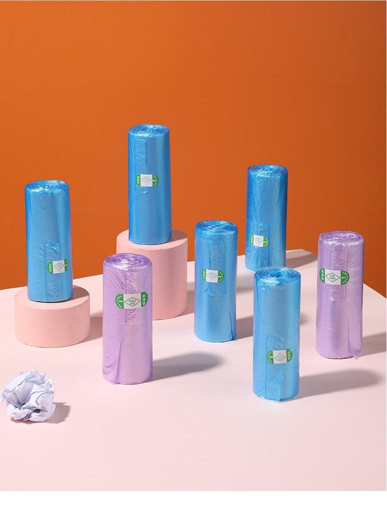 Japan KOMEKI Premium Double Roll Garbage Bags: Large Vest Bags (50 pcs) & Medium (60 pcs) - 2 Rolls