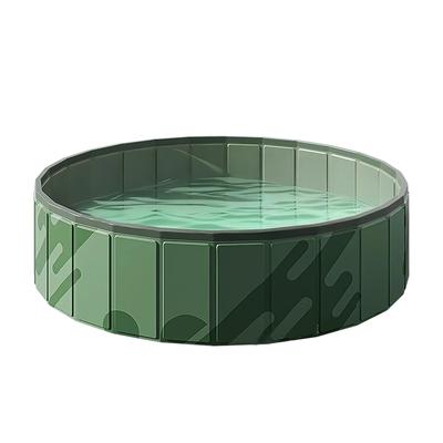 Bunmery No Inflation Foldable Vinyl Pool for Water Home Dog Kids' Pool, Required, Play, Use, Friendly, Indoor/Veranda/Garden (12030cm)