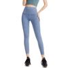 High Waisted Elastic Denim Yoga Pants for Women Autumn Winter