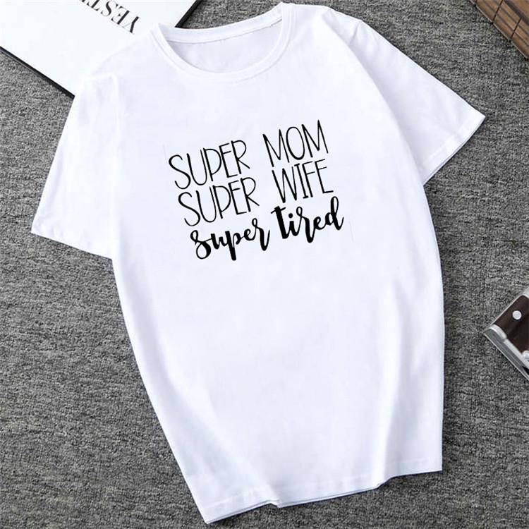 

2023 New Women T-Shirt Mom Of Boys Letter Top Female T Shirt Hararuku Fashion Funny Saying O-Neck Lady Clothing XL білий