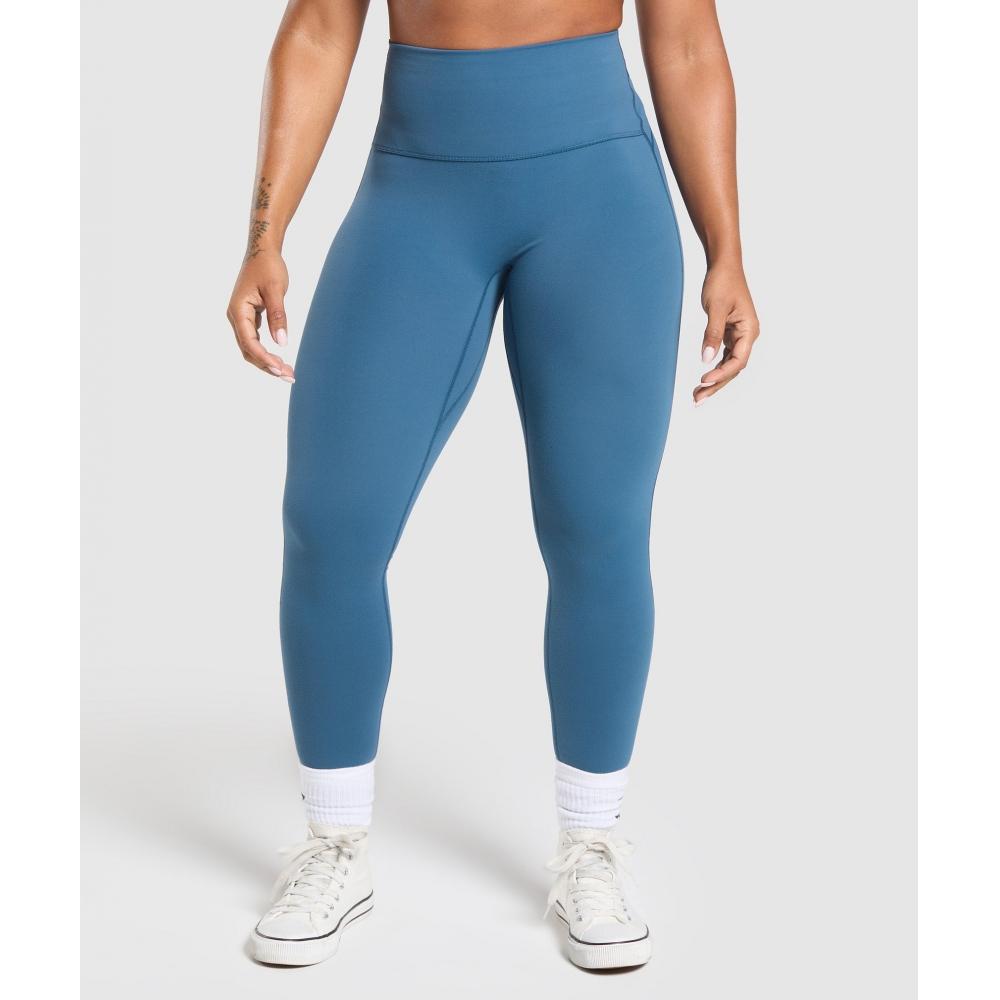 

Gymshark Legacy Logo Leggings Success Blue B7a4e Udbq XS