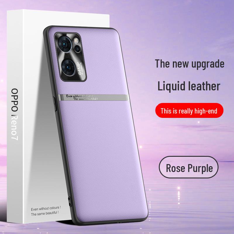 Etui ochronne OPPO Reno 7 z płynnej skóry - Odporne na upadki i zabrudzenia