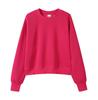 Silver Fox Velvet Women's 450g Heavyweight Hooded Sweatshirt - Short, Trendy Drop Shoulder Pullover for Autumn/Winter 