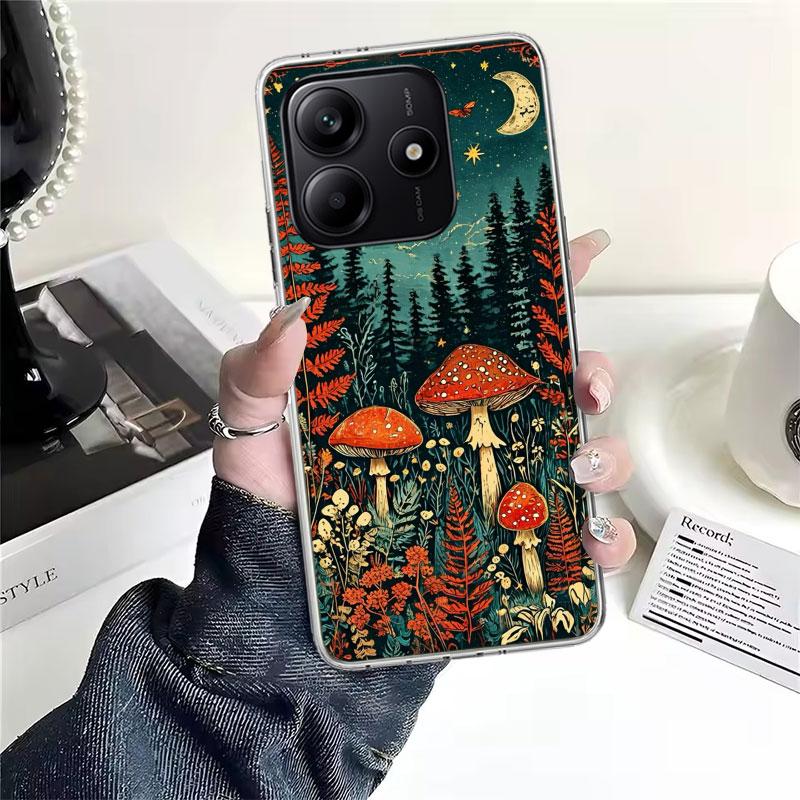 

Colorful Mushroom Soft Phone Case For Xiaomi Redmi Note 15 14 14S 13 12 Pro Plus 12S 11 11S 11E 10 10S 11T 5G Fundas Coque Redmi Redmi Note 11S 4G