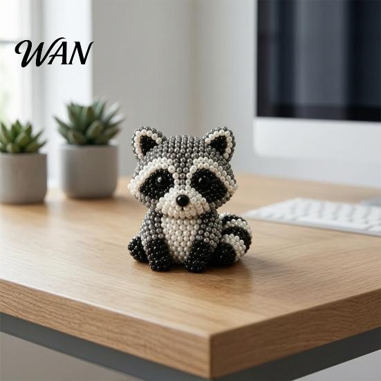 Adornos de Cuentas Texturizadas Kit DIY de Cuentas de Animales, Pequeño Set de Manualidades con Cuentas 3D, Lindo Kit Creativo de Arte con Cuentas para Principiantes Adolescentes Adultos Alivio del Estrés