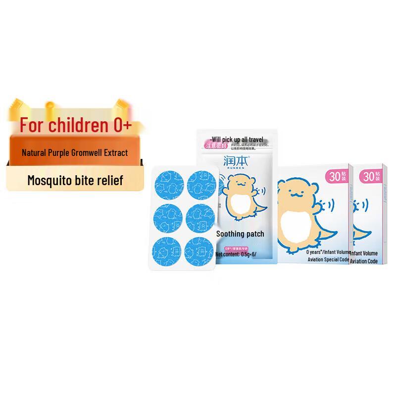 Runben Purple Grass Baby Soothing Patches