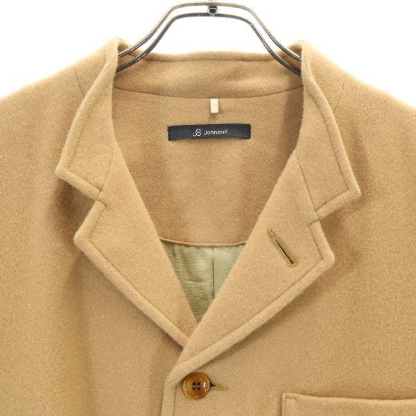 Unused Johnbull Wool Blend Melton Coat M Camel Men's Used
