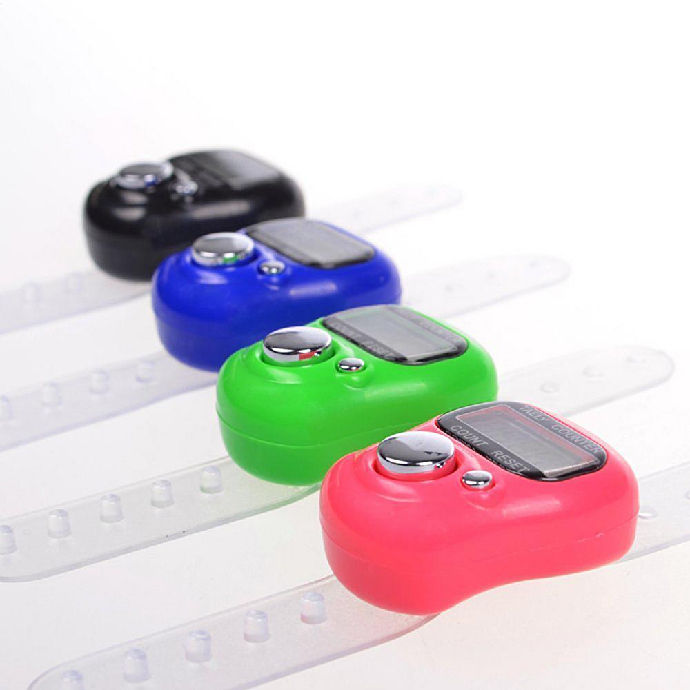 

hot sale 1pcs Random Colors Mini Electronic Finger Counter Ring LED Digital Golf Finger Hand Ring Tally Counter Tally Pedometer