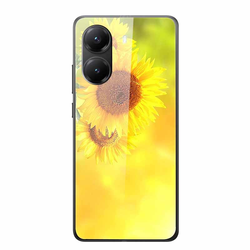 Tempered Glass Case For Xiaomi Poco X7 Pro Case Hard Glass Back Cover Soft TPU Bumper For Redmi Turbo 4 Phone Case X7Pro Turbo4