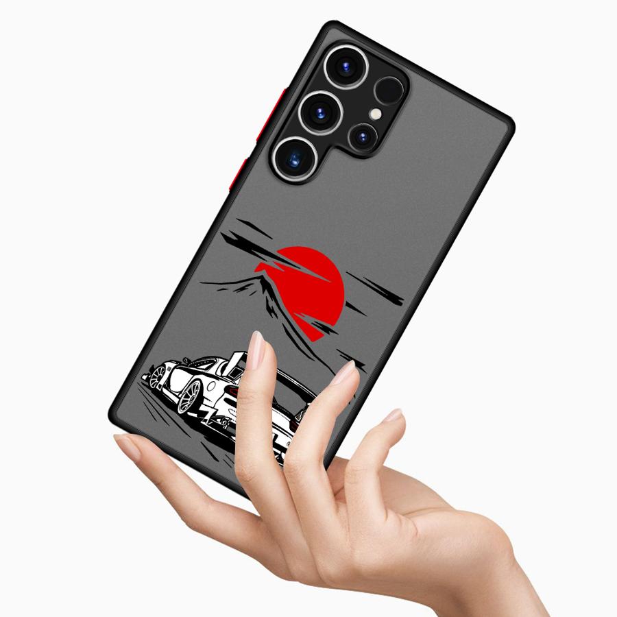 Soft Cover Case for Samsung Galaxy S22 Plus S8 S9 S24 S25 S23 Ultra Note 20 10 S21 FE S20 Japanese Drift Car