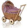 Sweet Baby Doll Stroller Woven Walking with Bedding Set Pink Retro and Soft Padding Chiara