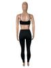 D9600 Women's Fashionable Sexy Spaghetti Strap Hollow Out Bodysuit