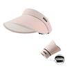 Women's Summer Wide Brim Empty Top Sun Hat UV Protection Visor Hat Portable Outdoor Beach Cycling Sunshade Hat