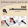 30/60Pcs Silicone Cable Ties Wire Organizer Black Adjustable Cable Straps Reusable Cable Management Cord Organizer Fastening