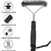 1pc Steel BBQ Brush Grill and Scraper BBQ Cleaner Brush Perfect Tools Grill Cleaning Brush Ideal Barbecue Accessories Non-stick