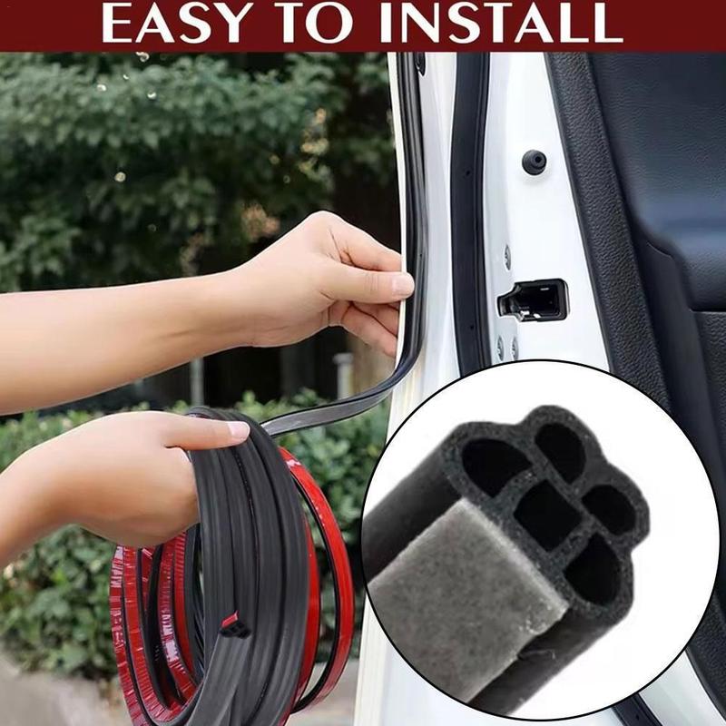 Car Door Rubber Seals Strip Thickening Sealing Adhesive Weatherstrip Sound Sealing Strip Car Retrofitted Car Door Seal Strips