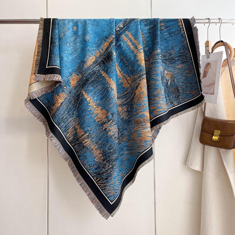 Premium scarf 140 square scarf Wukong Great Sage autumn and winter car blanket soft waxy shawl gift