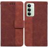 For Xiaomi Redmi 15 5G (Global) (169mm) Case Geometry Pattern Leather Wallet Phone Cover with Wrist Strap
