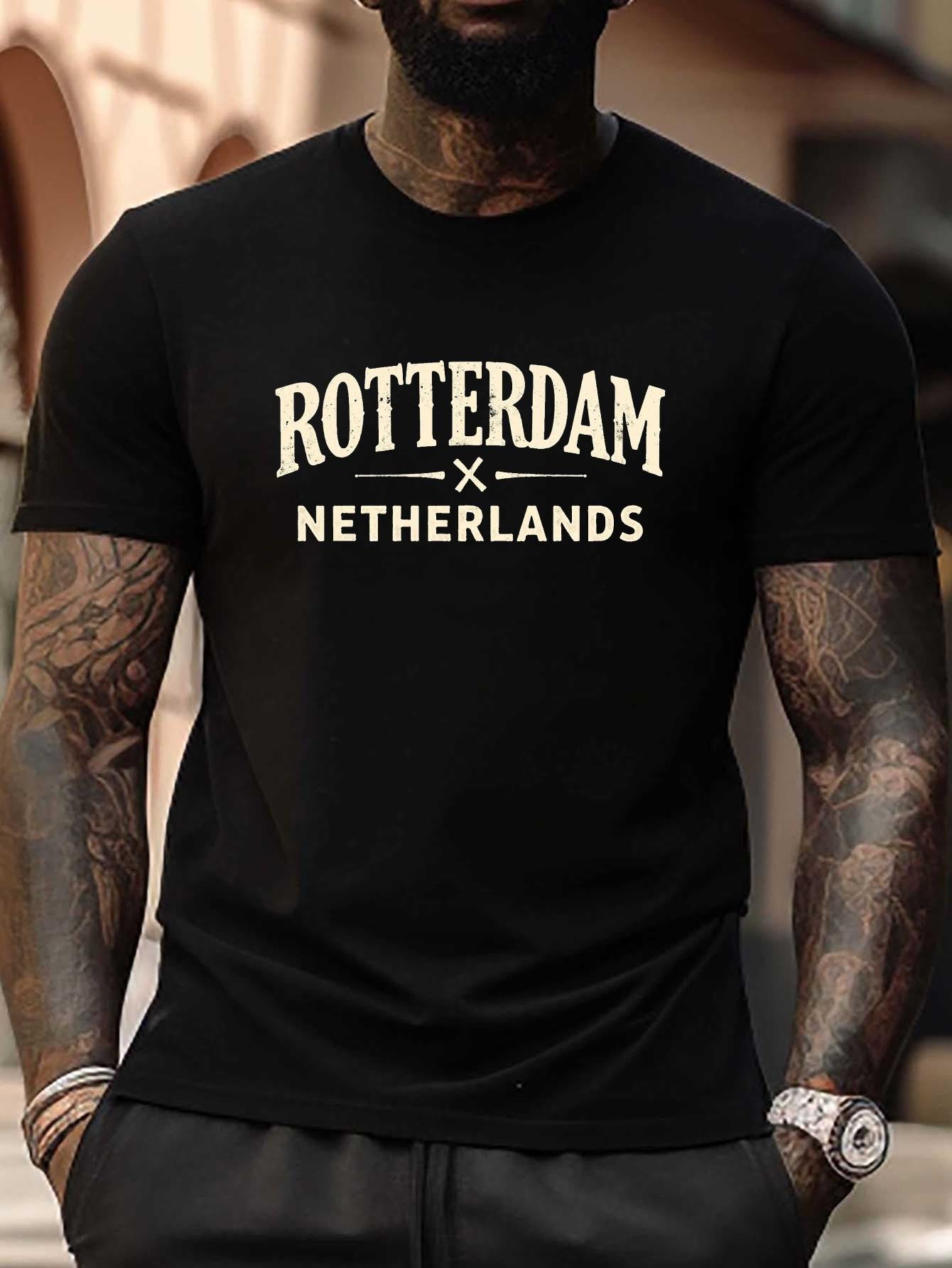 Plus Size Rotterdam Netherlands Graphic T-shirt - Vintage Look S