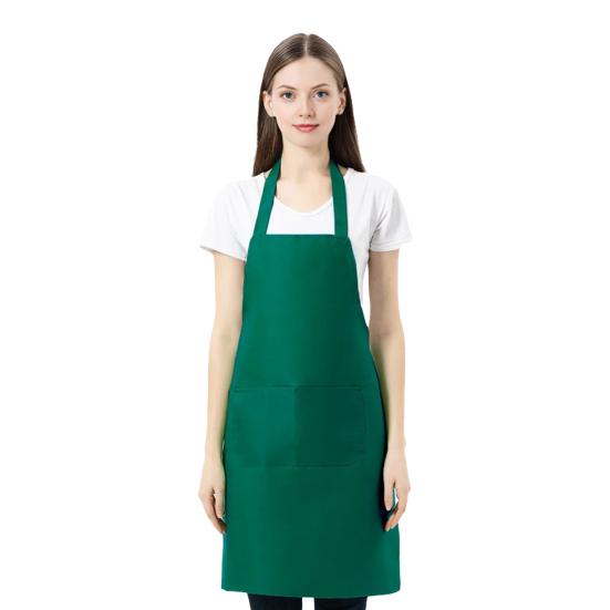 Kitchen Apron Wrinkle Resistant Adjustable Straps Back Lace Apron with Large Front Pocket Cooking BBQ Waiter Chef Aprons for Home Restaurant Cafe Use