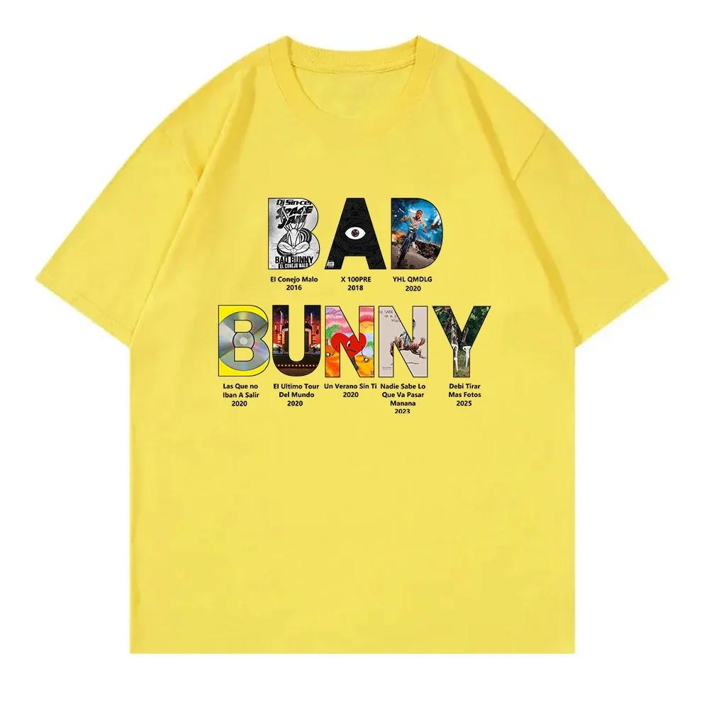 BAD BUNNY DeBÍ TiRAR MáS FOToS TShirt All Album Women Clothing Retro Harajuku High Quality Clothes Fans TShirts