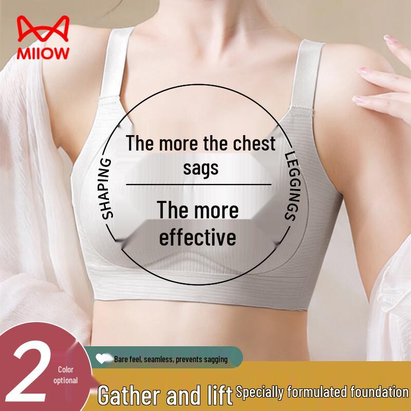Miiow Women s Wireless Soft Support Push-up Bra 165/90L