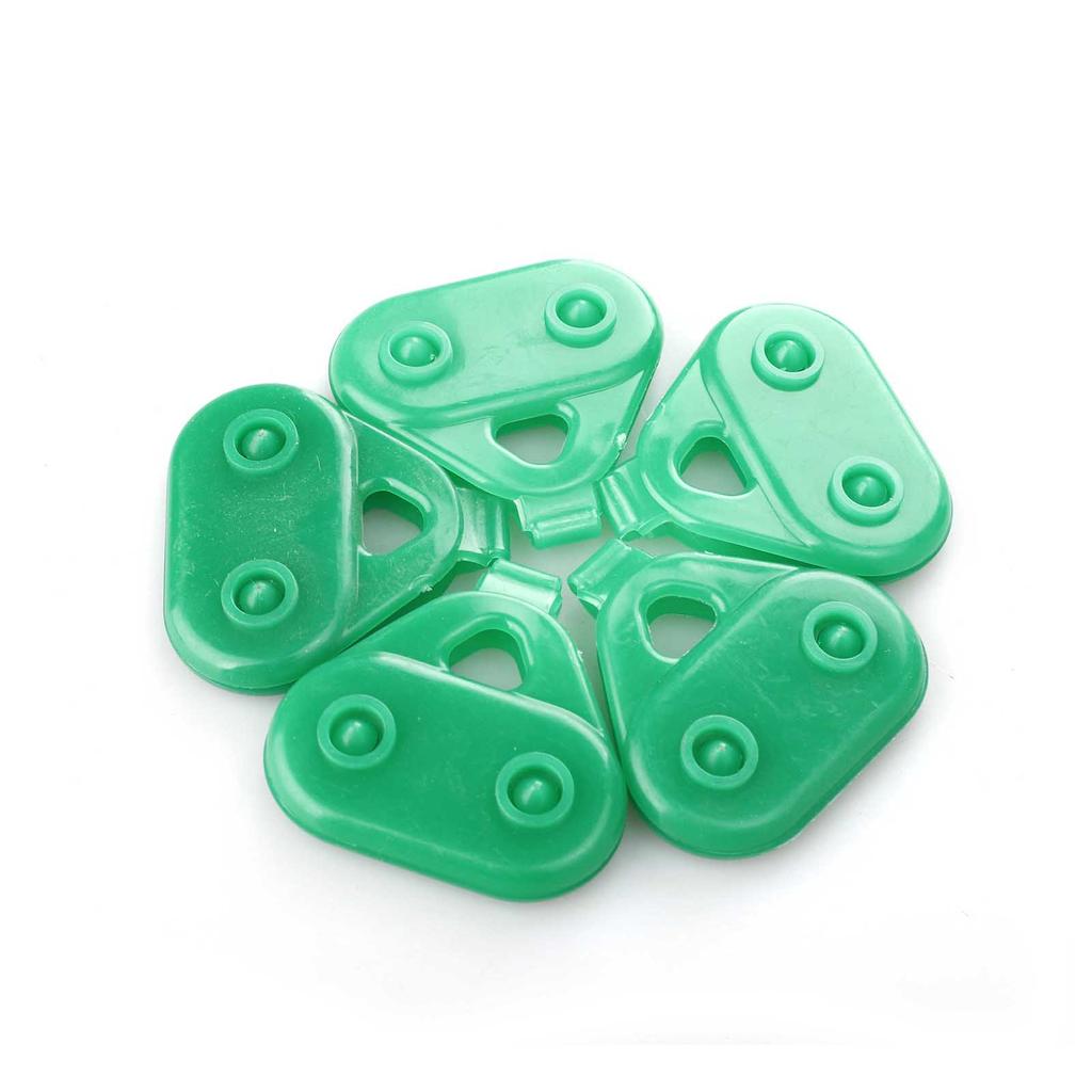 24pcs Triangle Shade Cloth Clips Snap Fasteners Greenhouse Film Canopy Fixer PE Plastic