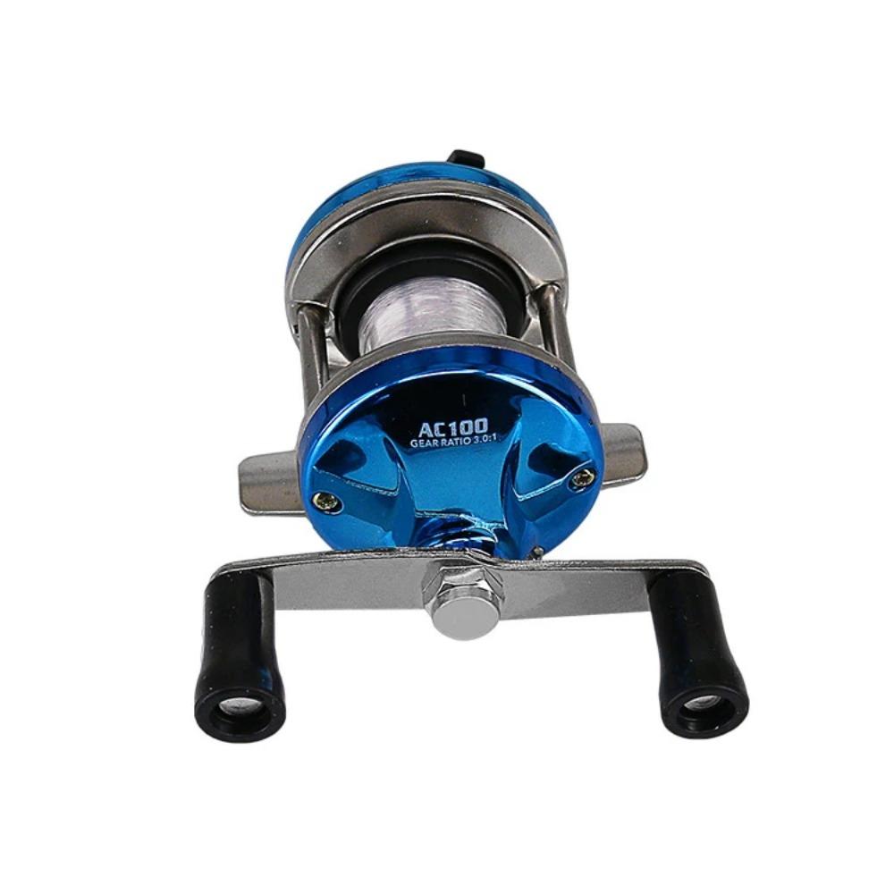 Mini Tambur Plasticl Mulineta Pescuit Portabilă Iarnă Gheață Mulinetă Tambur Cu Fir Echipament de Exterior Accesorii Pescuit