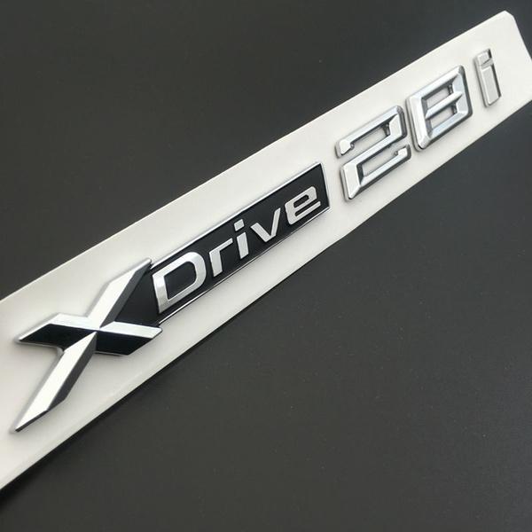 ABS Chrome Car XDrive Emblem Trim Sticker X Drive 20i 25i 28i 30i 35i 40i 48i 50i For X1 X3 X4 X5 X6