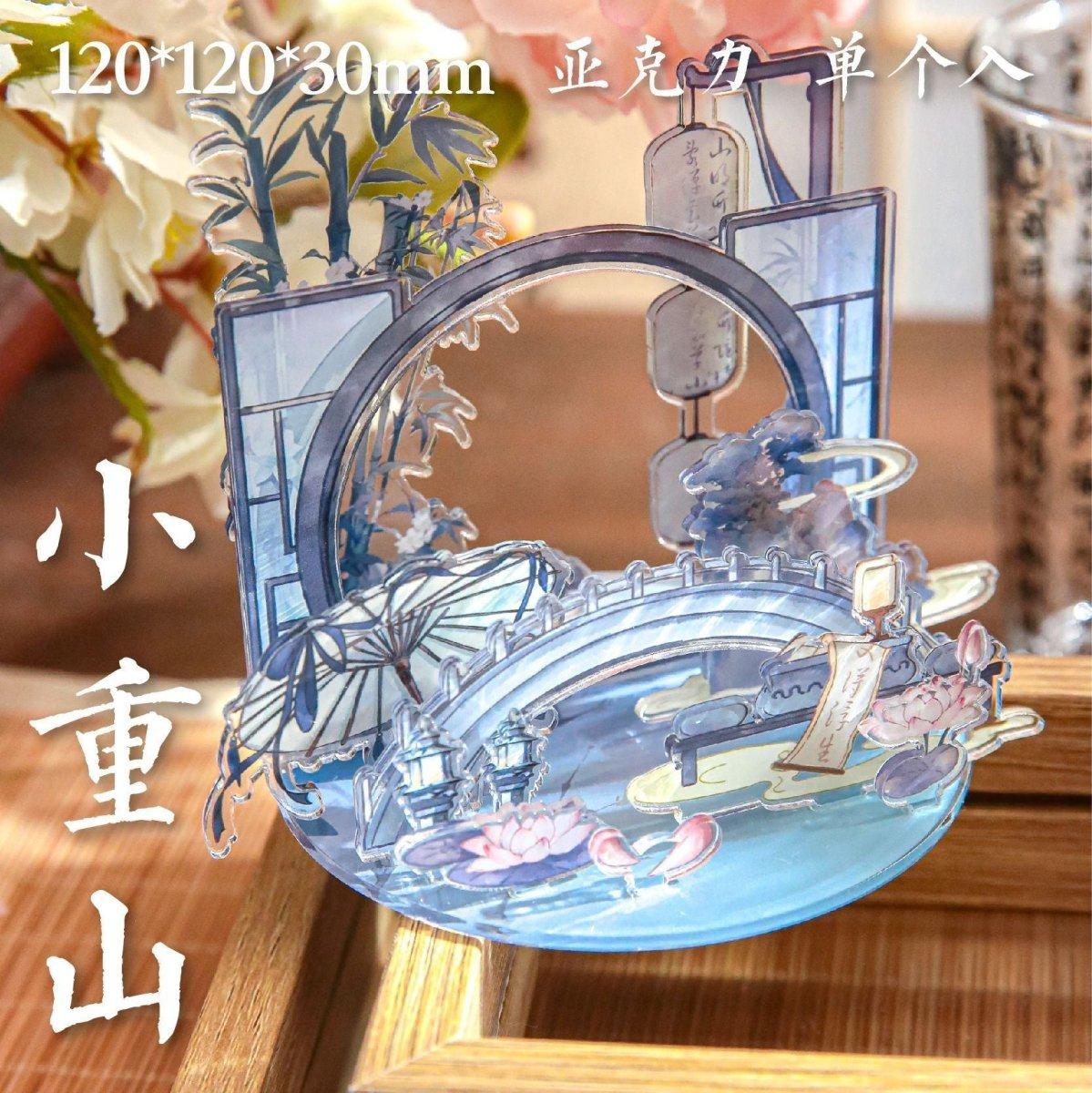 Anime Goods Display | Qie Ting Feng Yin Series DIY Acrylic Stand Figure Qie Ting Feng Yin Series синий