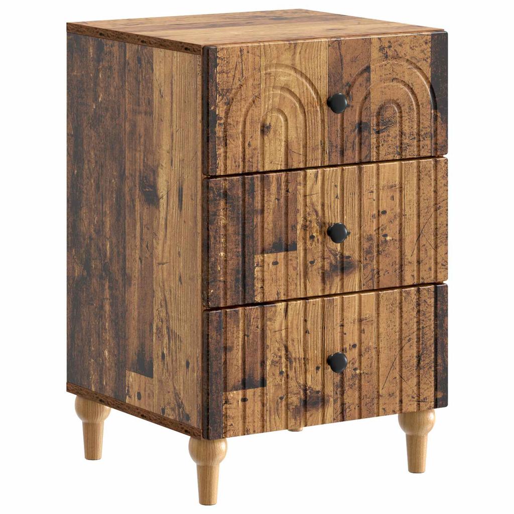 Nightstand Reclaimed Wood 43 x 41 x 66.5 cm Engineered Wood