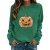 Women's Fashionable and Casual Halloween Print Pullover Hoodie