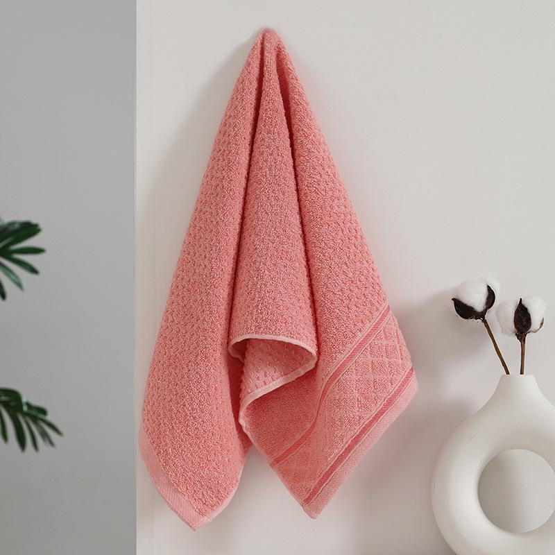 Embroidery Soft Absorbent Face Towel: Thickened Pure Cotton with Polyester Blend