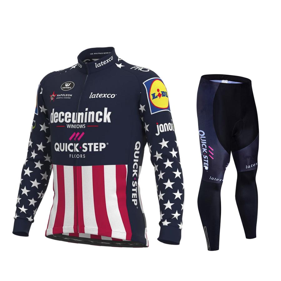 2026 QUICK STEP Pro Cycling Jersey Set Long Sleeve MTB Bike Clothes Wear Bicycle Cycling Clothing Ropa Maillot Ciclismo