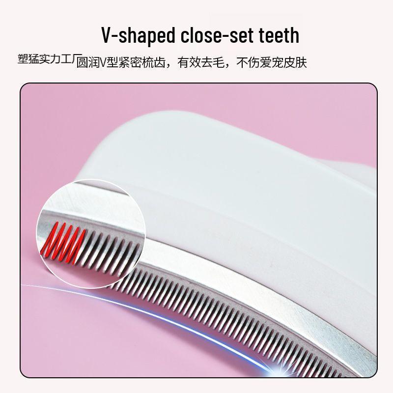 Dual-Use Cat Hair Thinning Comb: Effective Shedding Tool for Short & Long Hair Pets