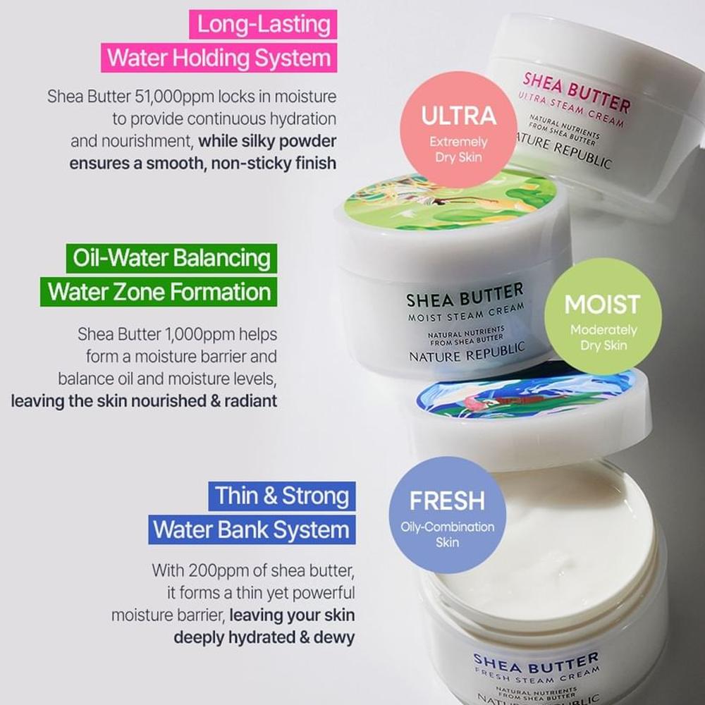 Nature Republic Shea Butter Steam Cream 100ml