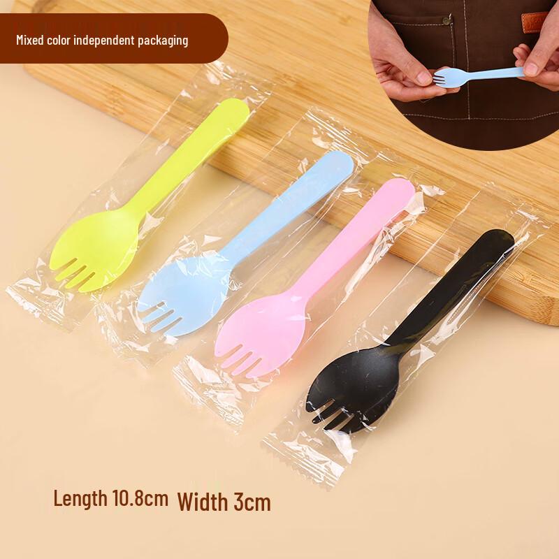 MOLUONA Frosted Disposable Sporks