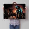 Dead Space Isaac Clarke In Space D Texture Printed Poster Custom Vintage Metal Tin Plate Sign for Wall Art Decoration Garage