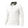 Men S Casual Business Wrinkle Free Breathable Long Sleeve Polo Shirt