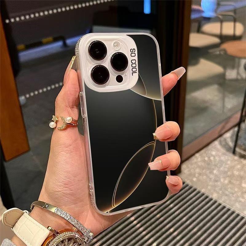 

Gold & Silver Shimmer Case for Apple 17/16/15 Pro & 14/13/12 Models - Luxurious Style 7 Plus